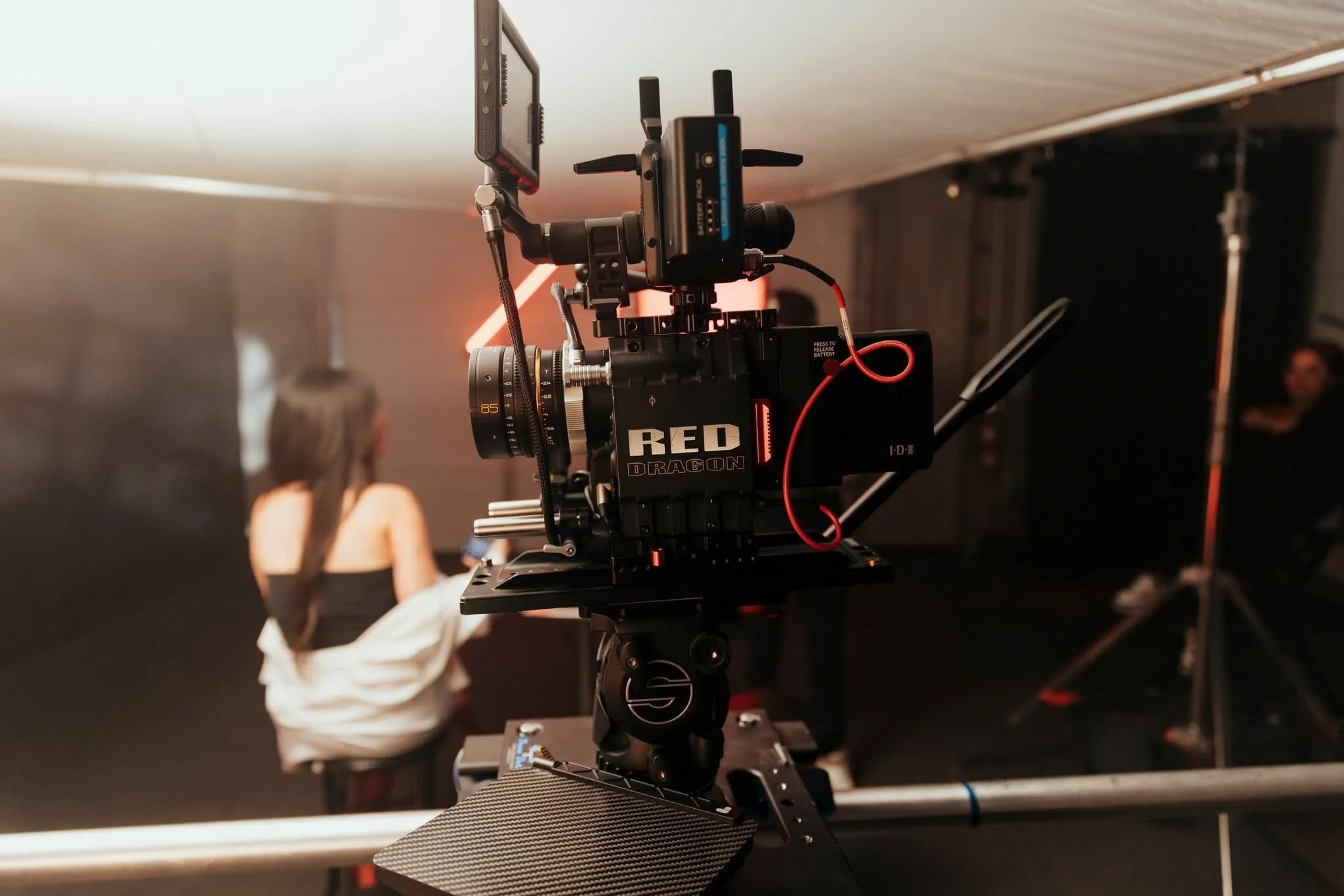 The Hyped Visuals crew on set during a video production